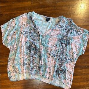 Multi Patterned Women's Top